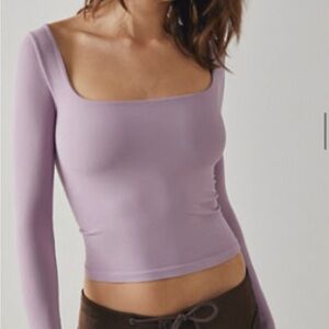 Free peopleLavender Long Sleeve Women's Top